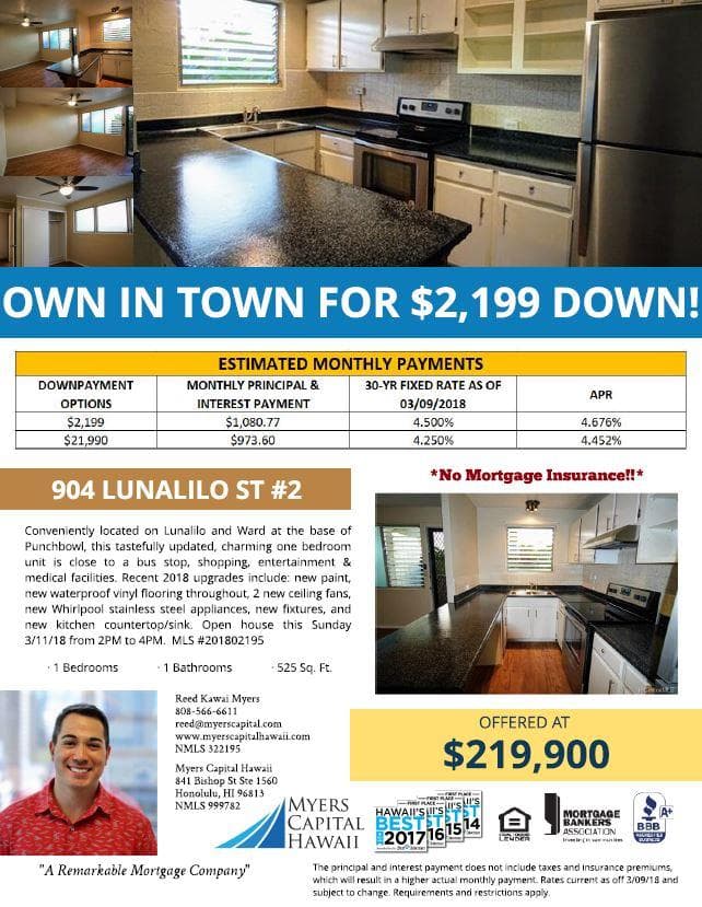 New Listing: 904 Lunalilo Street #2